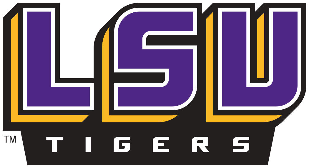 LSU Tigers 2002-Pres Wordmark Logo v2 iron on transfers for clothing